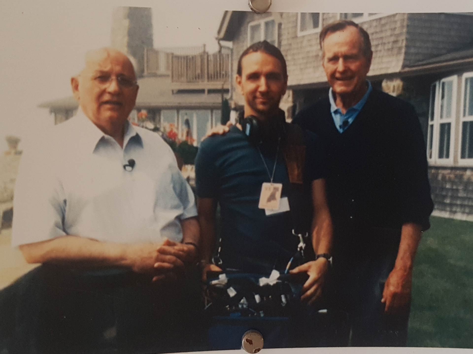 Porträt mit Michael Gorbatschow, Georg Bush Senior und Christian W. Neumann